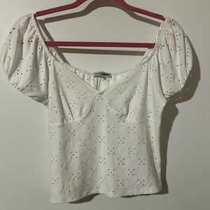 Fashion Nova Britney Eyelet Blouse